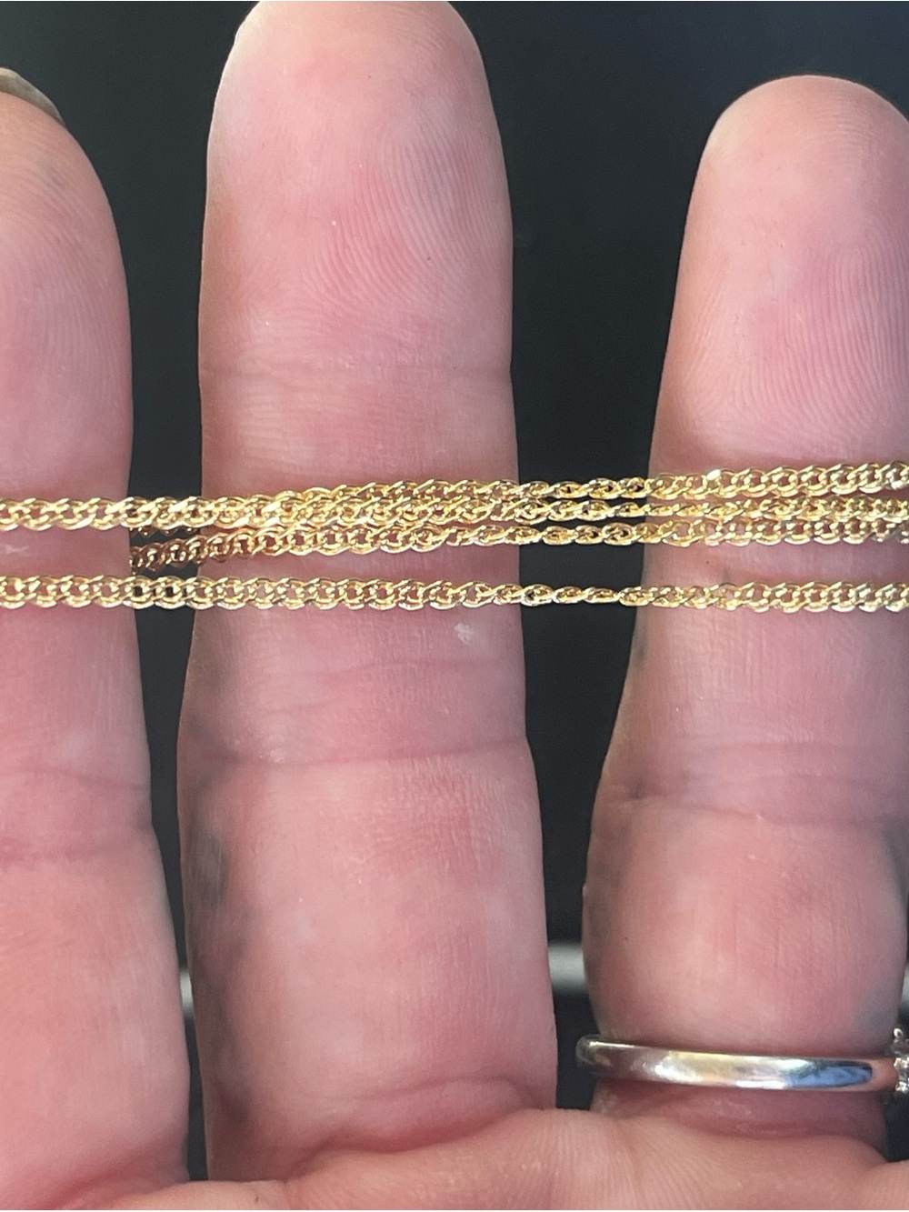 10k real gold Nona chain 18” 1.7 mm Necklace - Women's Jewelry